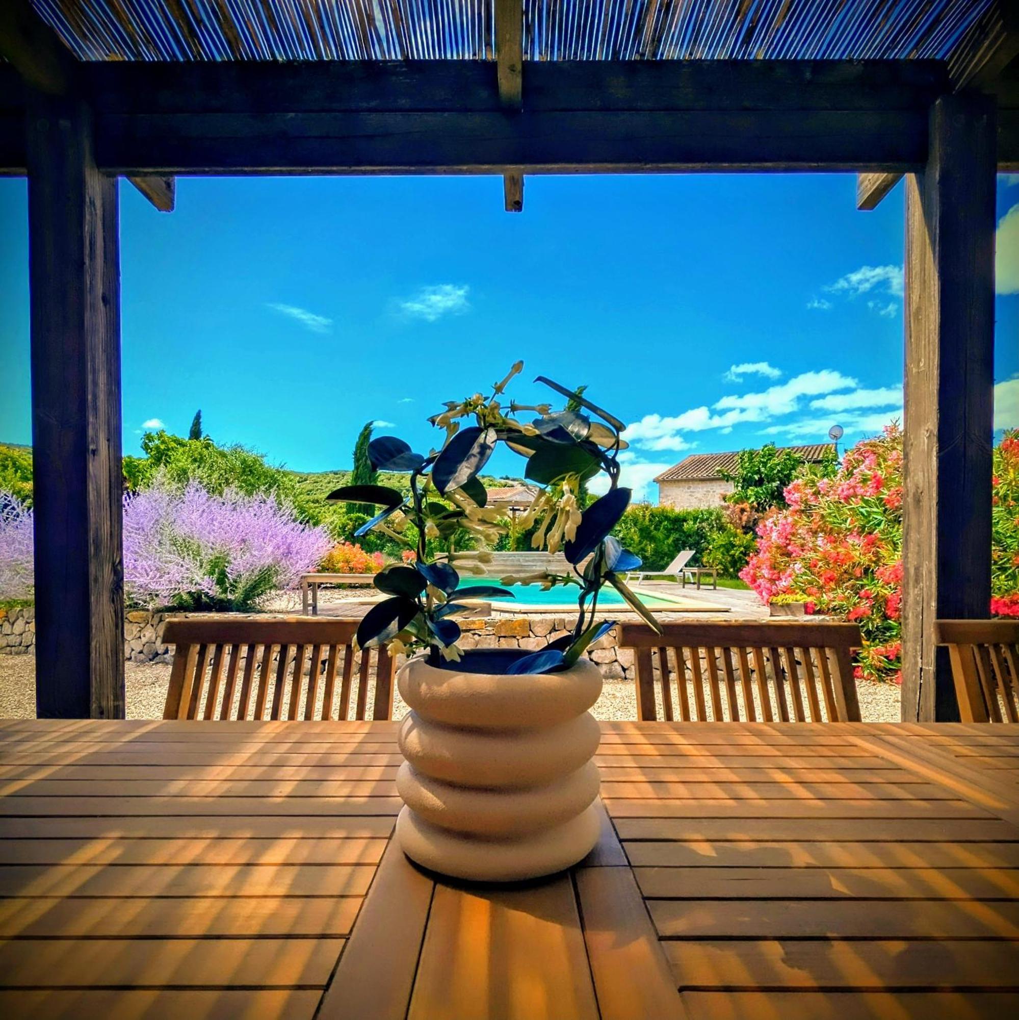 Villa Font Vive - Chambres D'Hotes Eco-Labellisees Avec Cuisine - Confort, Calme Et Vue Exceptionnels ! Grospierres Exteriér fotografie